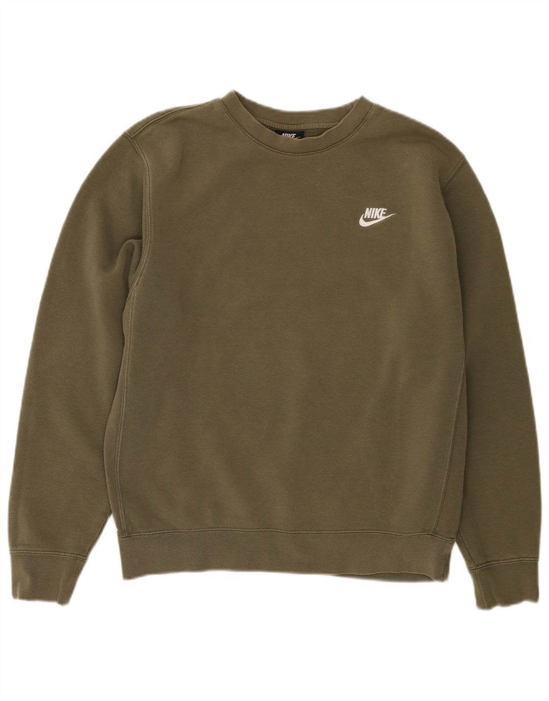 Męski sweter NIKE, mały, bawełniany khaki