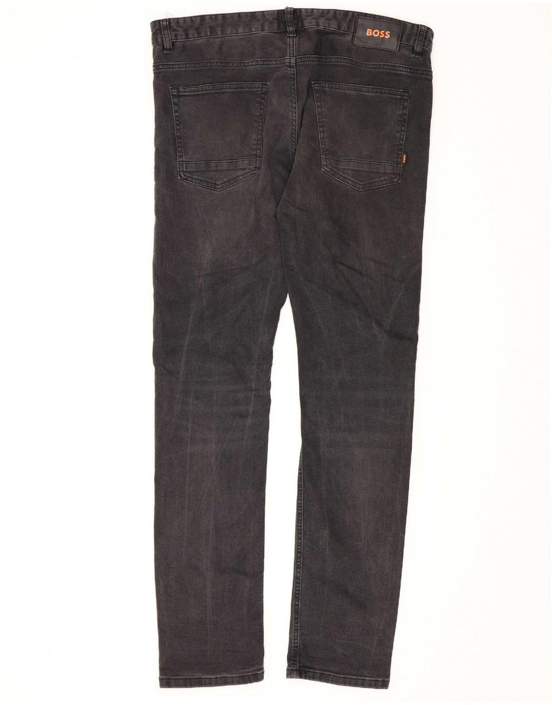Męskie jeansy slim Hugo Boss W36 L34 Czarne bawełniane