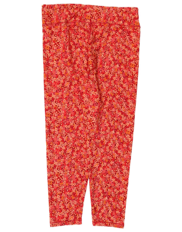 Damskie legginsy Tommy Hilfiger UK 18 XL, czerwony, kwiatowy poliester