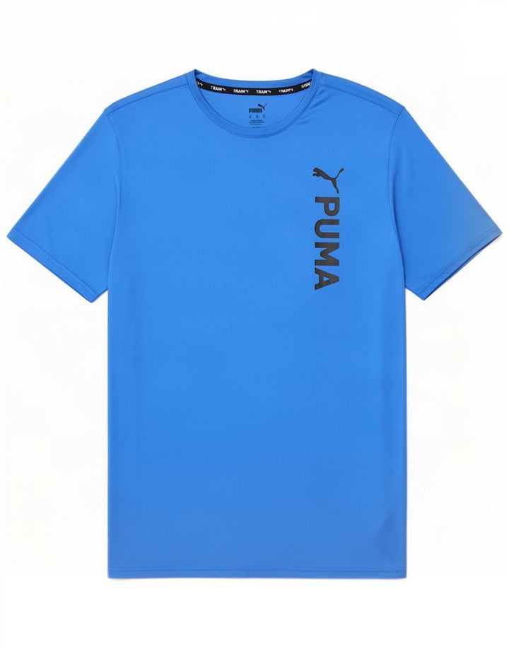 Męska koszulka z grafiką Puma, rozmiar XL, niebieski poliester