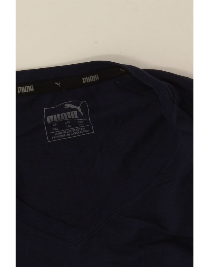 Męski T-shirt PUMA Top 2XL Granatowy