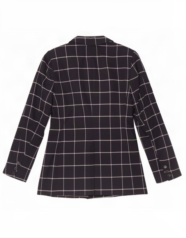 Marks & Spencer Damska marynarka UK 12 w średnią granatową kratkę