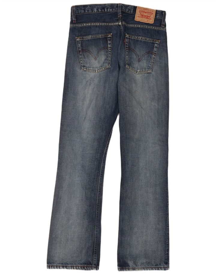 Męskie dżinsy Levi's 507 Bootcut W31 L34 Niebieska bawełna