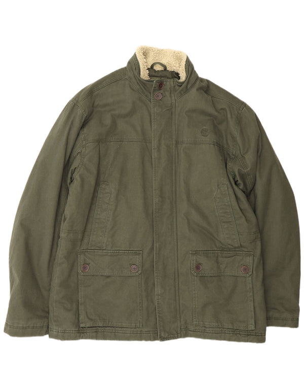 Męska kurtka użytkowa TIMBERLAND UK 42 XL, bawełna khaki