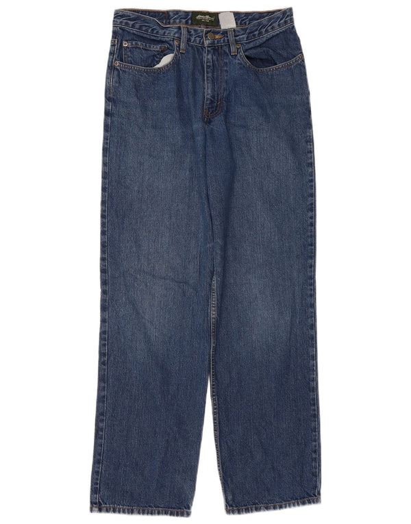 Damskie proste dżinsy Eddie Bauer W30 L31 niebieskie