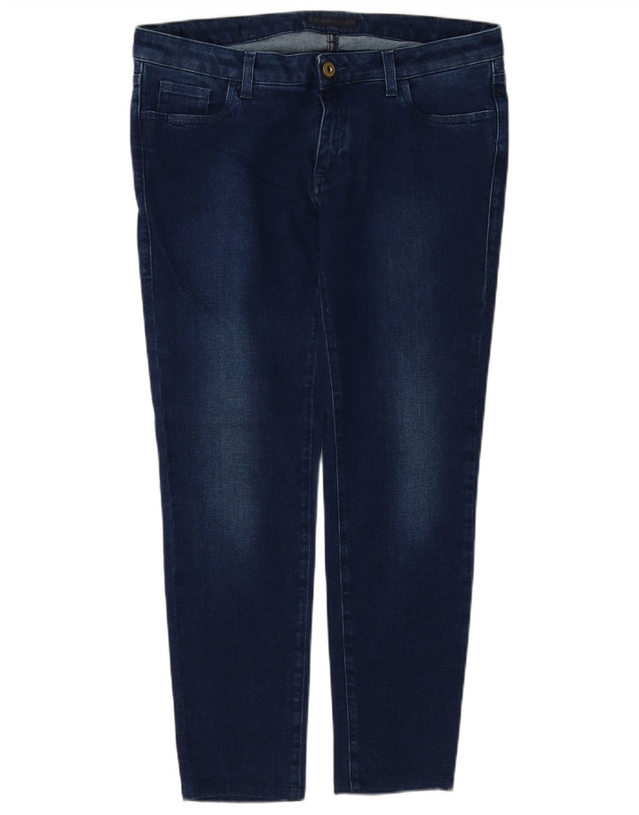 Damskie jeansy zwężane TRUSSARDI W29 L28 granatowe