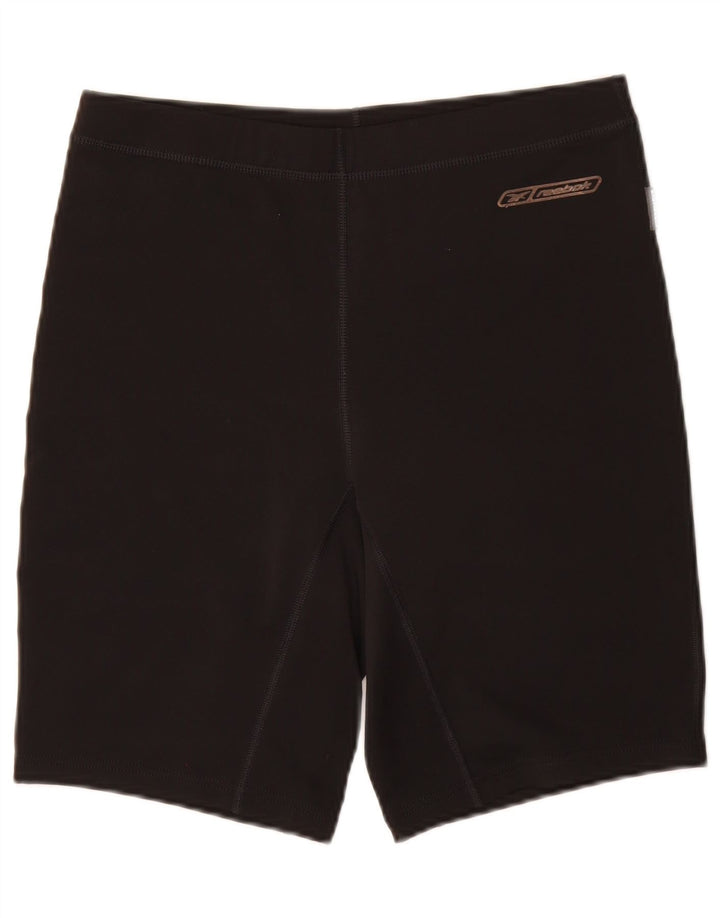 Damskie spodenki sportowe Reebok UK 14, duże, czarne, poliestrowe