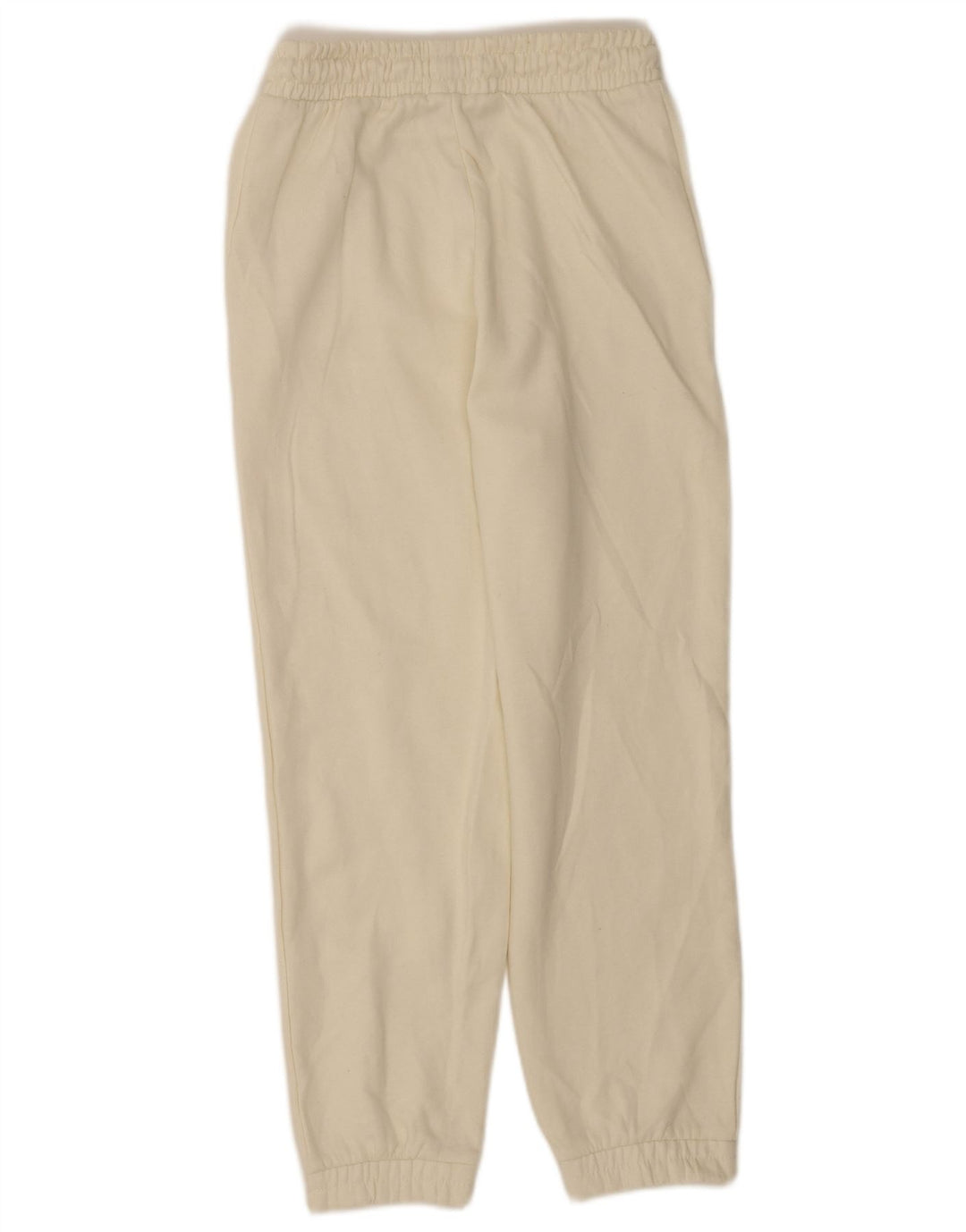 Damskie spodnie dresowe Zara Joggers UK 12 Średni biały poliester