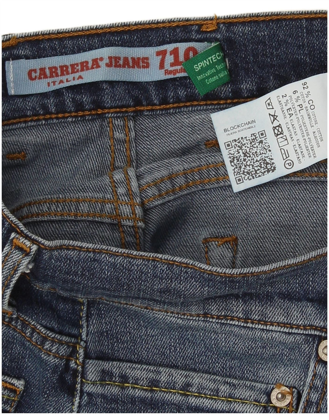 Męskie jeansy Carrera 710 o regularnym kroju W32 L33 Niebieska bawełna