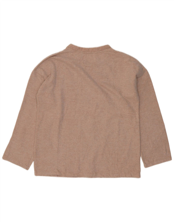 Top damski Zara Trafaluc Oversize z długim rękawem, UK 10, mały, różowy
