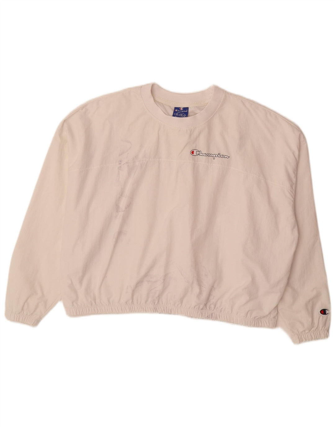 Damski dres Champion Graphic Oversize z pulowerem Top UK 10 Small White