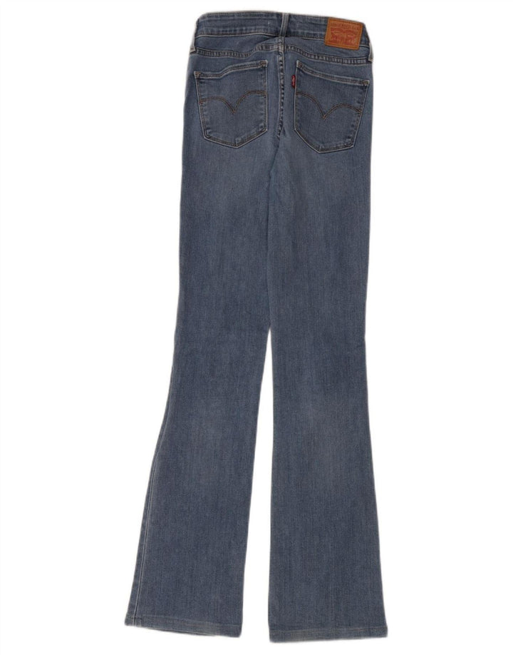 Damskie jeansy Levi's 715 Bootcut W26 L32 Niebieska bawełna