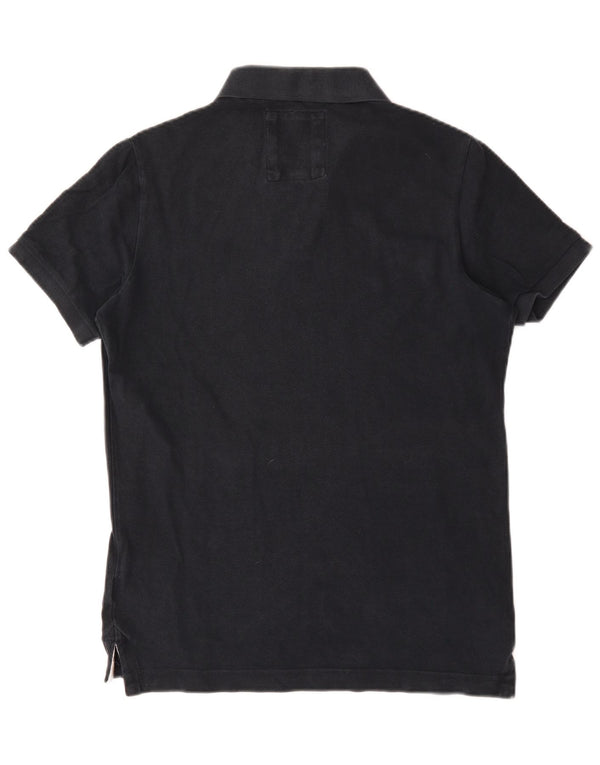 Męska koszulka polo Superdry, duża, granatowa, bawełniana