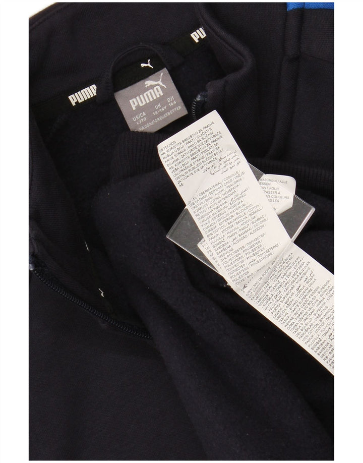 Chłopięca kurtka dresowa PUMA, 13-14 lat, granatowa, bawełniana