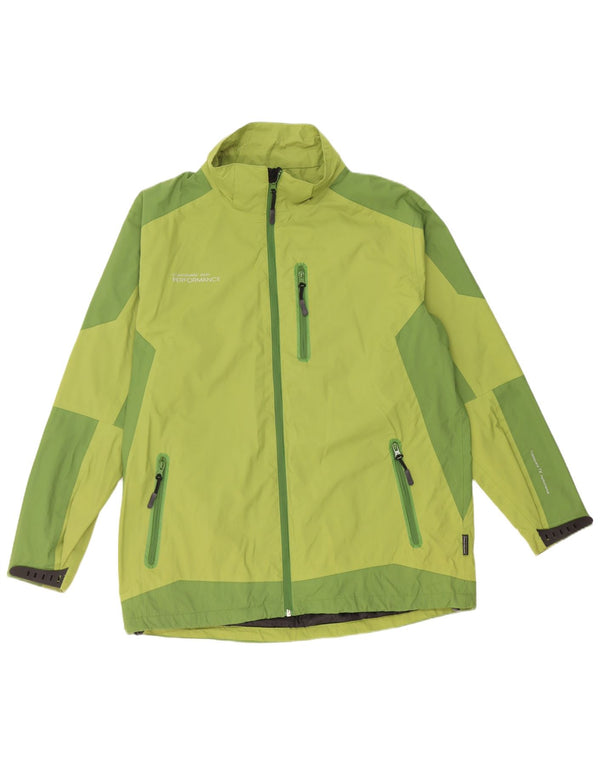 Męska kurtka przeciwdeszczowa Coast Guard UK 40, duży zielony nylon w bloki kolorów