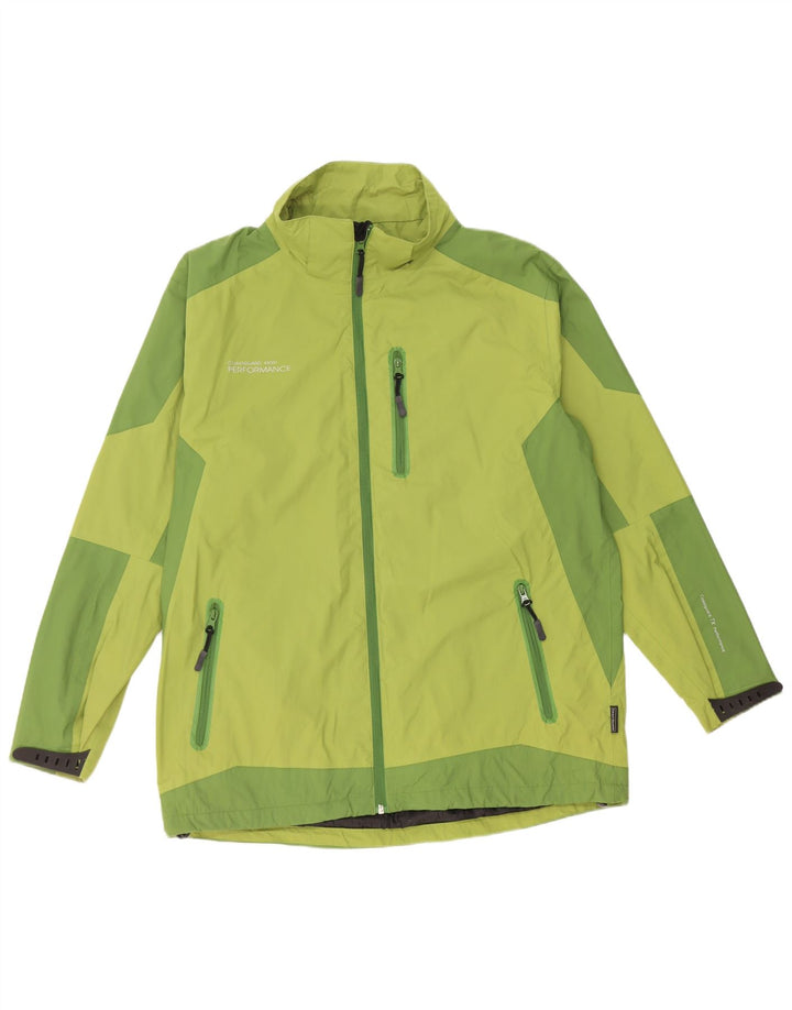 Męska kurtka przeciwdeszczowa Coast Guard UK 40, duży zielony nylon w bloki kolorów