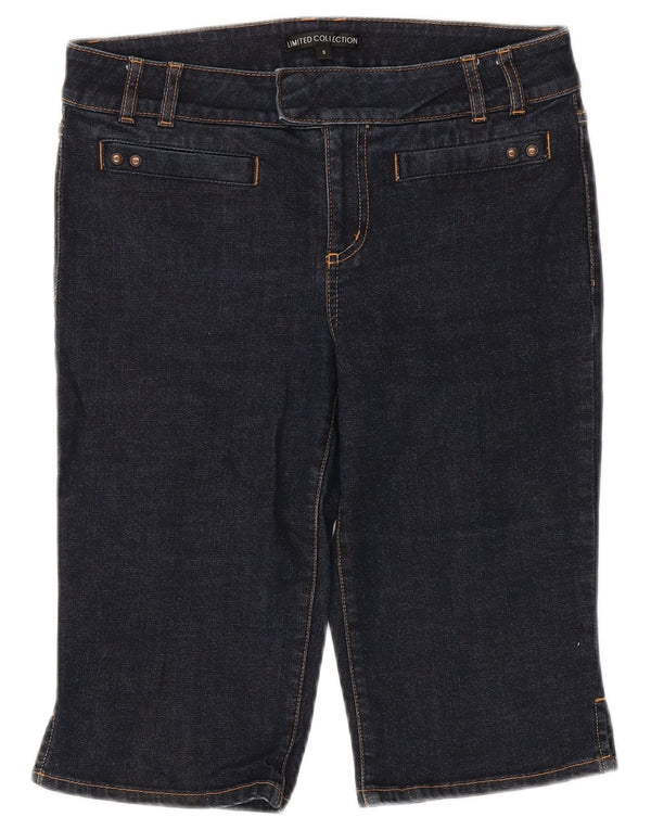 Marks & Spencer Damskie Bermudy Denim Spodenki UK 8 Małe W30 Granatowe Bawełniane