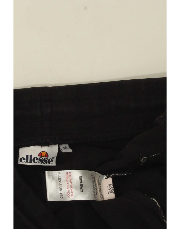Męskie spodnie dresowe Ellesse Joggers, średnia czarna bawełna