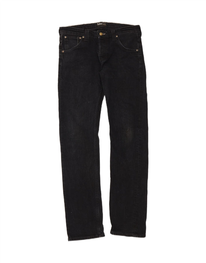 LEE Womens Powell Slim Jeans W32 L34 Black Cotton