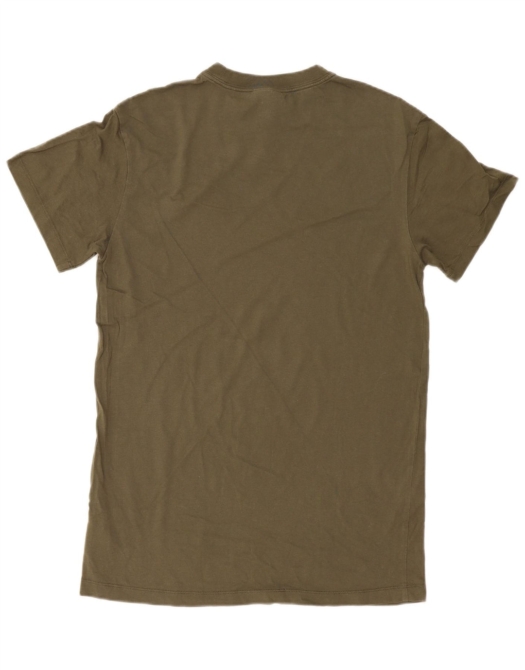 NIKE Mens T-Shirt Top Small Khaki Cotton