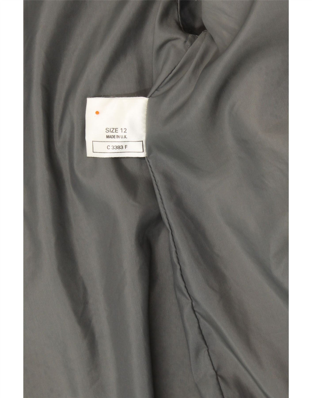 VINTAGE damski płaszcz ze sztucznego futra UK 12 w średnie srebrne paski, modacryl