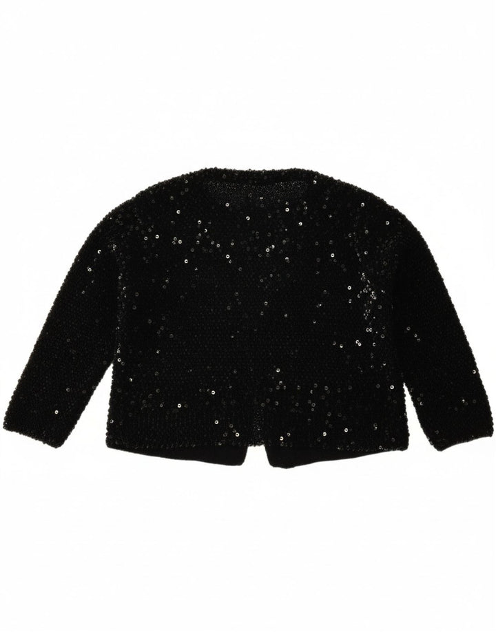 VINTAGE Womens Bolero Jumper UK 14 Large Black Vintage Vintage and Second-Hand Vintage from Messina Hembry 