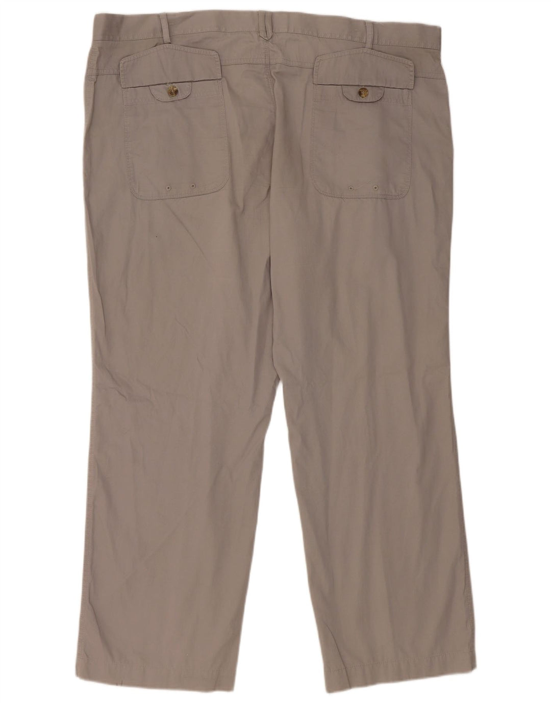 Marks & Spencer Damskie proste spodnie chino W44 L29 Szara bawełna