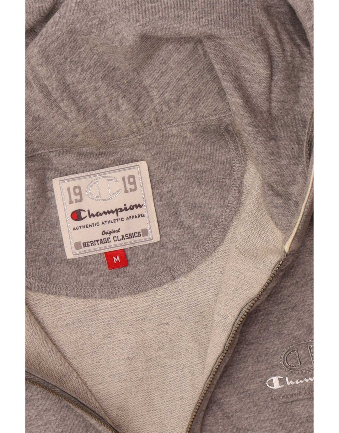 Sweter z kapturem i zamkiem błyskawicznym Champion Womens Heritage Classics UK 14 Średni szary