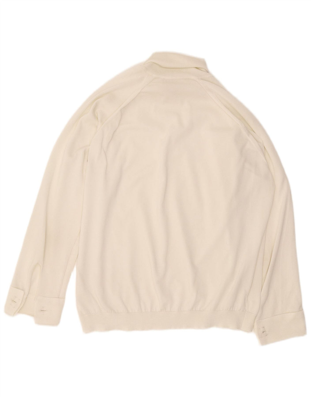 Damska bluzka oversize z długim rękawem w stylu vintage, duża, biała