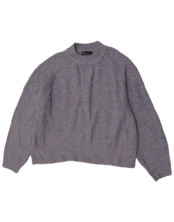 Sweter damski Marks & Spencer z okrągłym dekoltem, UK 14, średni granatowy