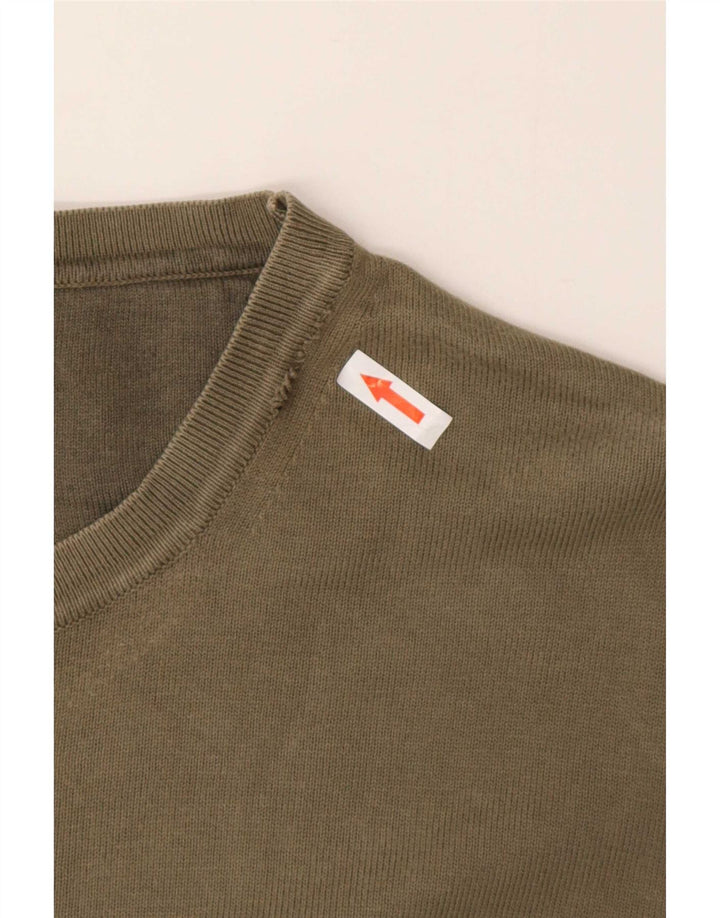 Męski sweter z okrągłym dekoltem Marlboro Classics 2XL Khaki