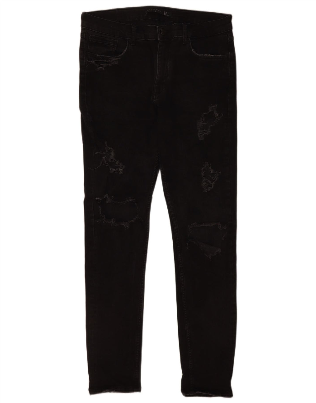 Męskie jeansy rurkowe Zara w trudnej sytuacji EU 40 Medium W31 L29 czarne