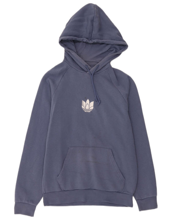 Męska bluza z kapturem Adidas Graphic, mała, granatowa, bawełniana