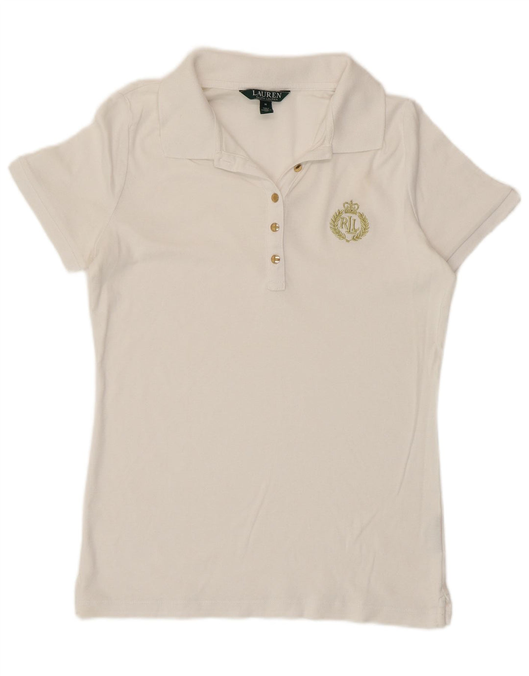 Damska koszulka polo Ralph Lauren UK 12, średnia biel