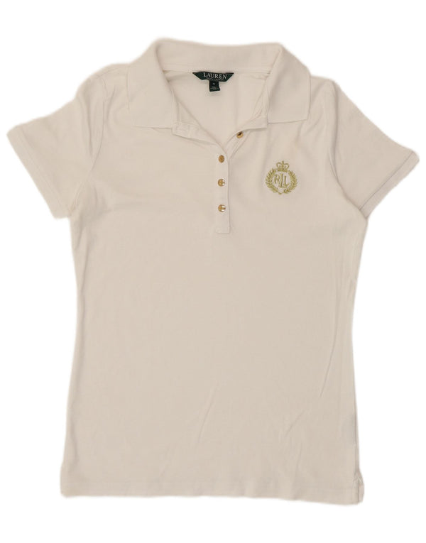 Damska koszulka polo Ralph Lauren UK 12, średnia biel