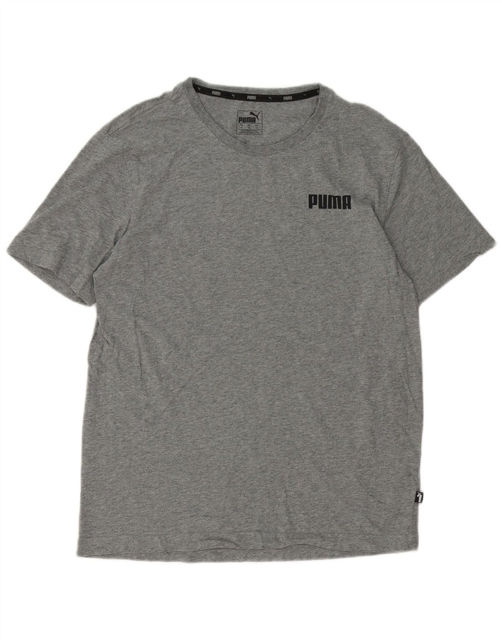 T-shirt męski Puma Top, średnioszary, bawełniany