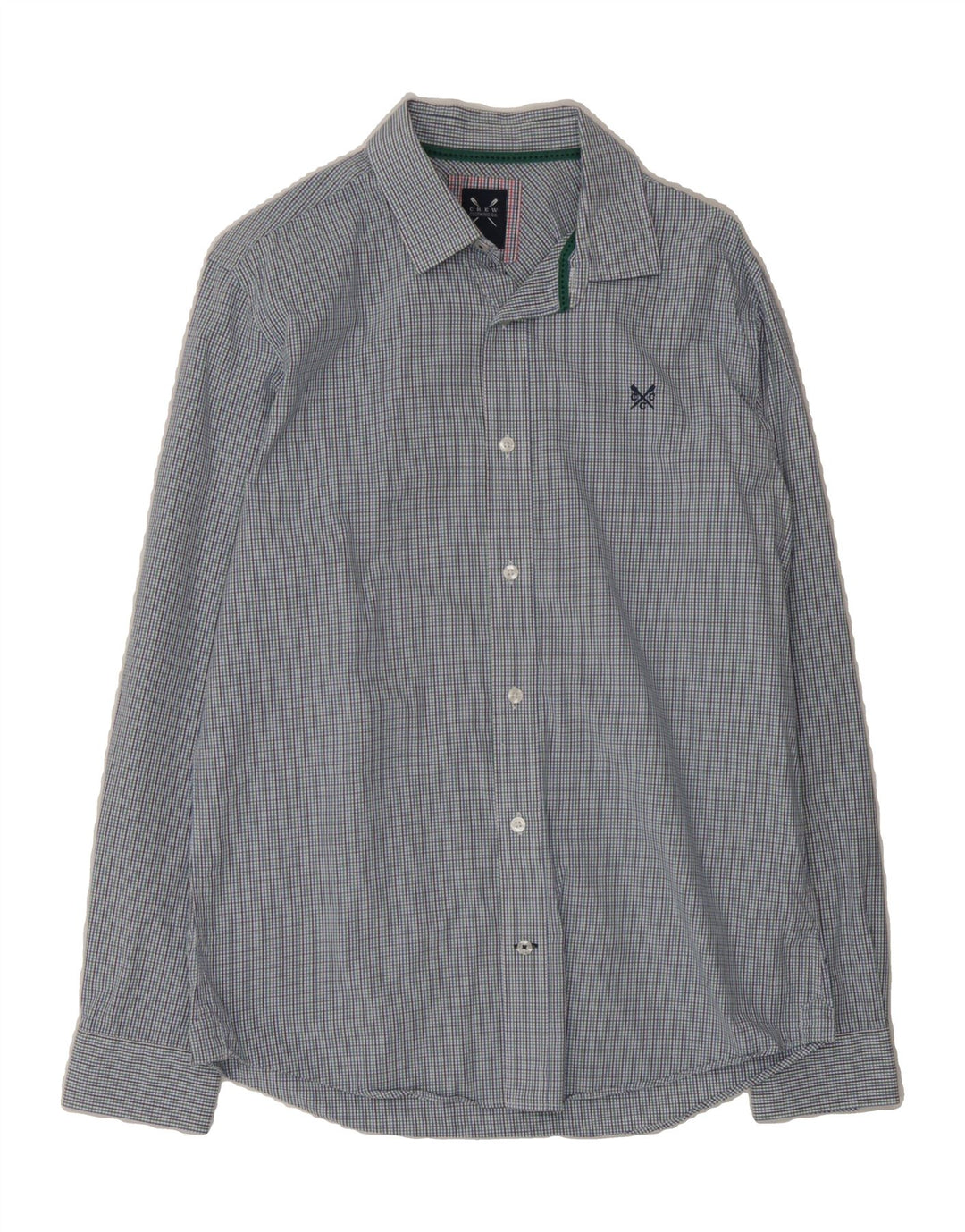 CREW CLOTHING Mens Slim Fit Shirt Medium Multicoloured Check Cotton Vintage Crew Clothing and Second-Hand Crew Clothing from Messina Hembry 