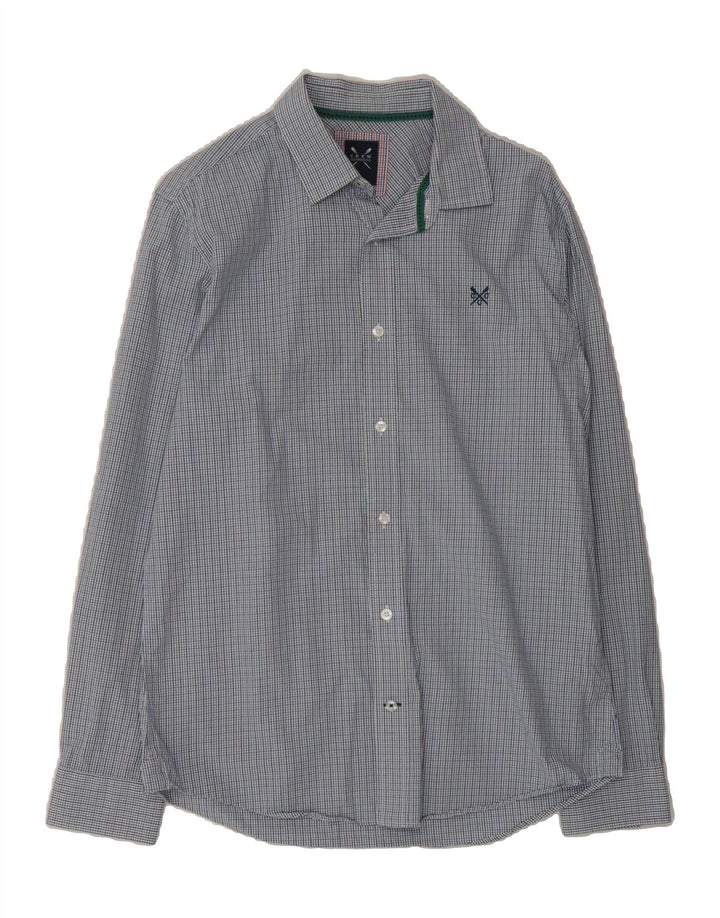 CREW CLOTHING Mens Slim Fit Shirt Medium Multicoloured Check Cotton Vintage Crew Clothing and Second-Hand Crew Clothing from Messina Hembry 