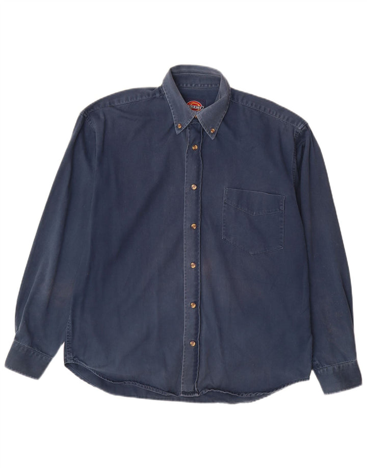 Koszula męska Dickies, średnia, granatowa, bawełniana