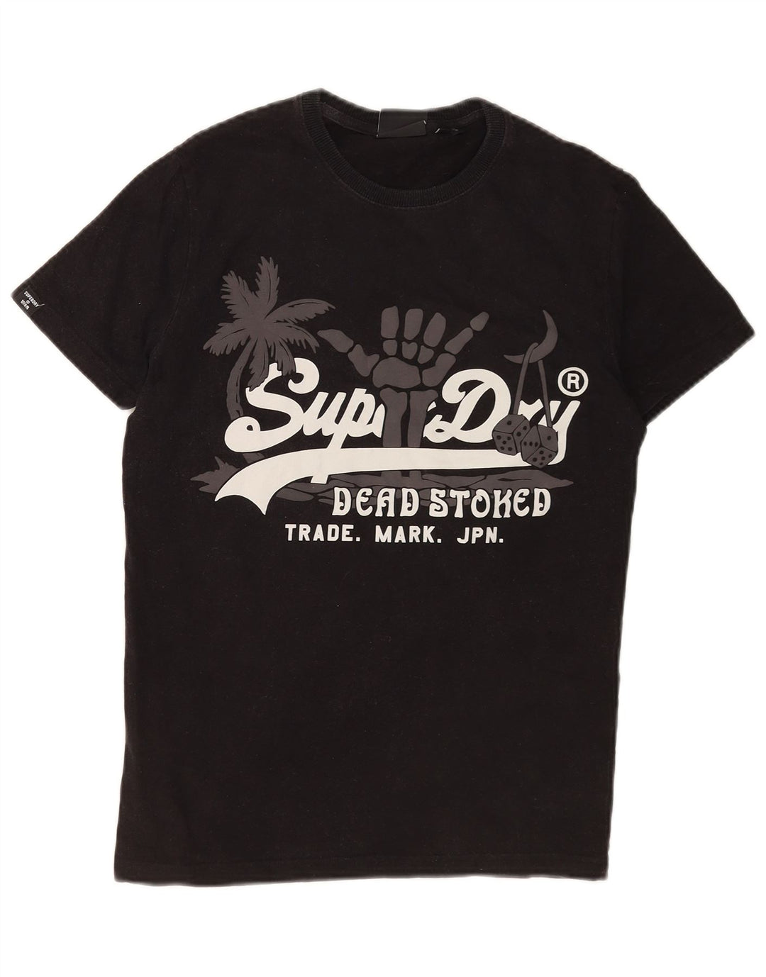 Męski T-shirt Superdry z grafiką, mały, czarny