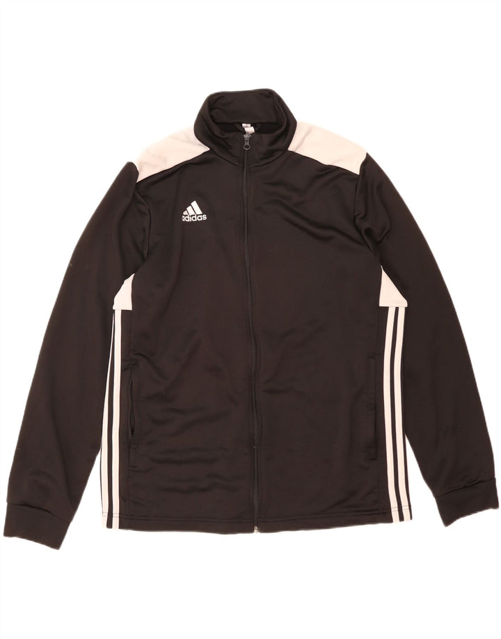 Adidas Męska bluza dresowa XL Czarny poliester z blokami kolorów