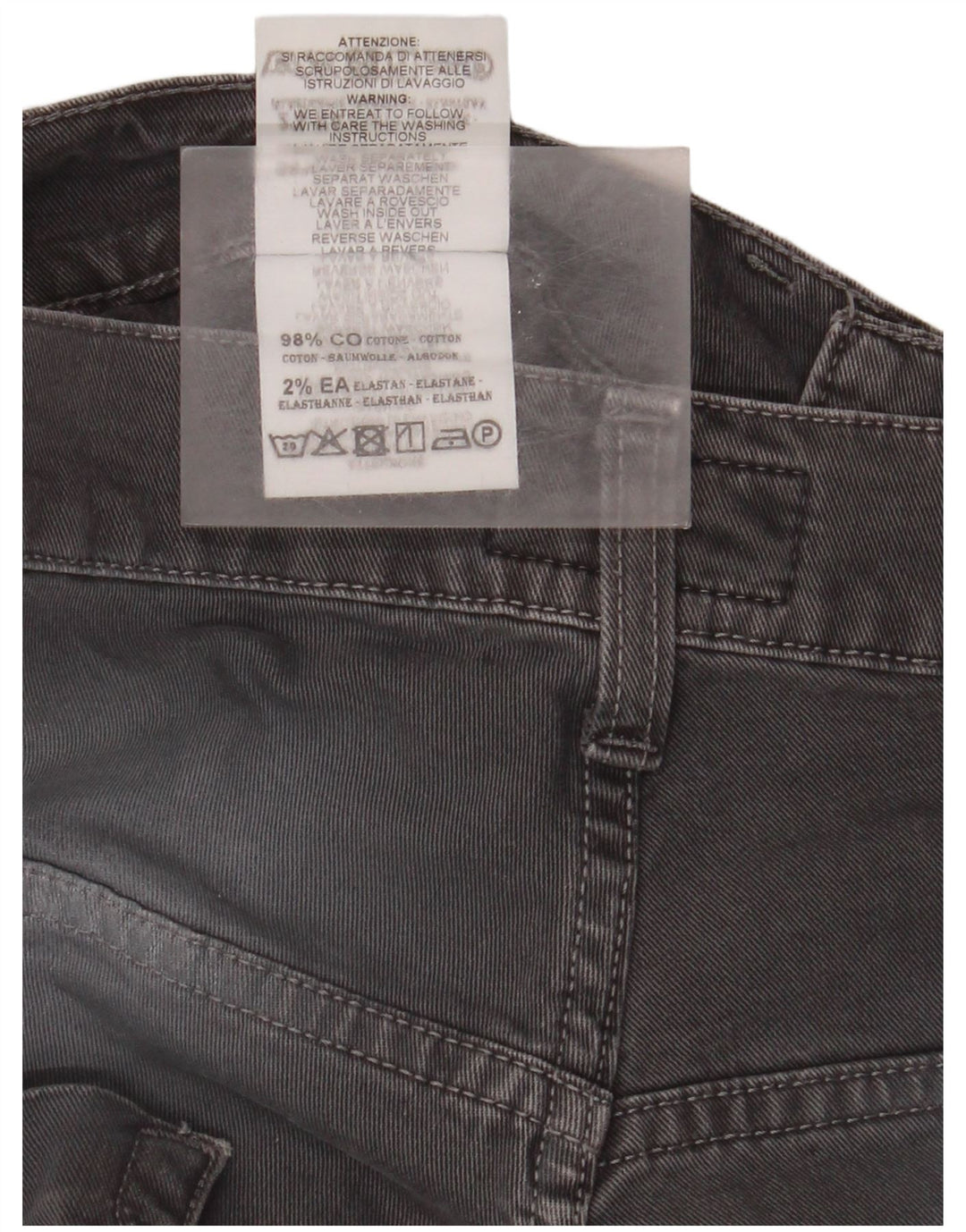 Carrera Męskie 717 Slim Jeans IT 48 Medium W32 L34 Szara bawełna