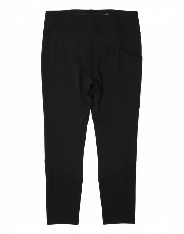 Damskie legginsy Nike Dri Fit Capri UK 8, małe, czarne, poliestrowe