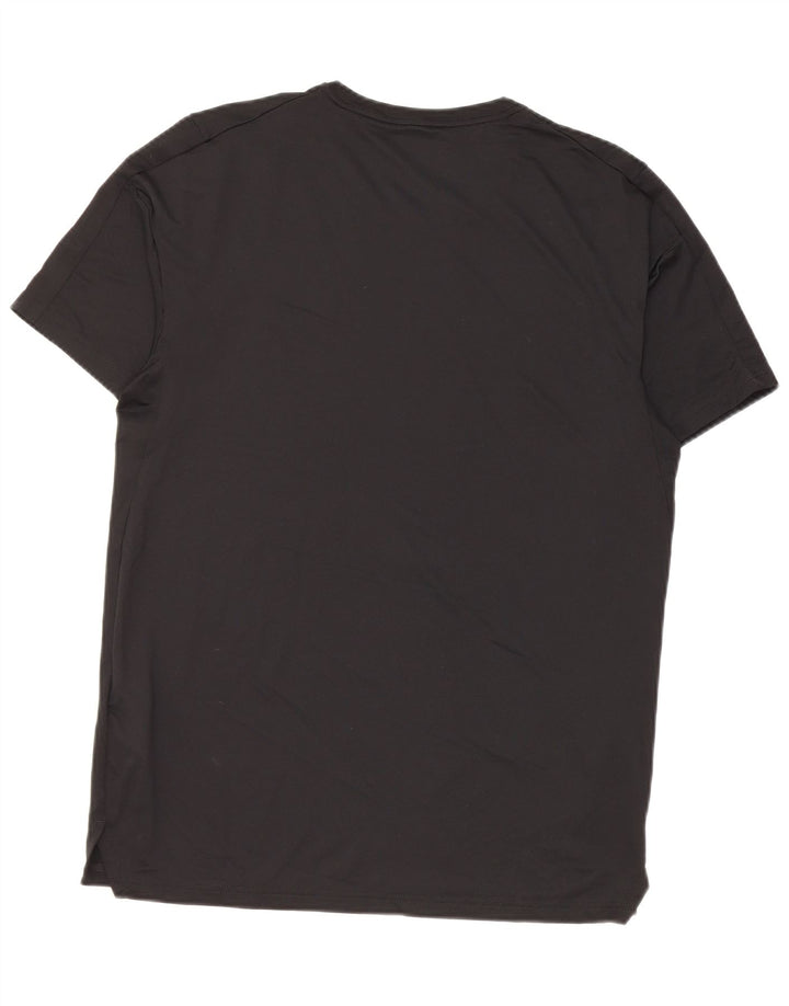 Męski T-shirt Nike Dri Fit, mały, czarny poliester