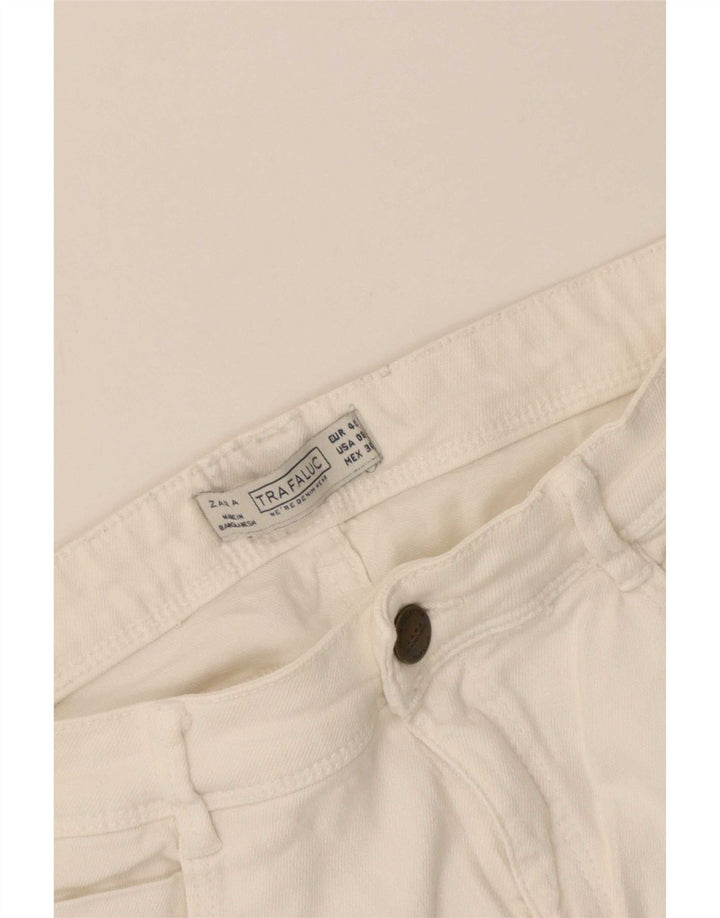 Damskie jeansy Zara Trafaluc Slim EU 40 Medium W30 L30 Białe