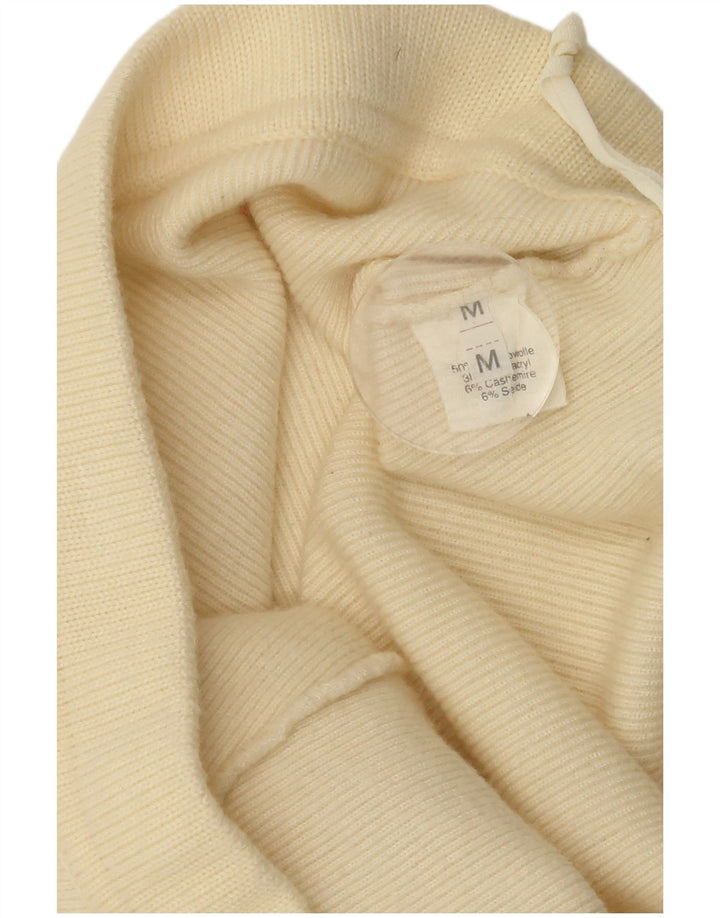 VINTAGE Womens Knit Straight Skirt Medium W28 Beige Polyacrylic