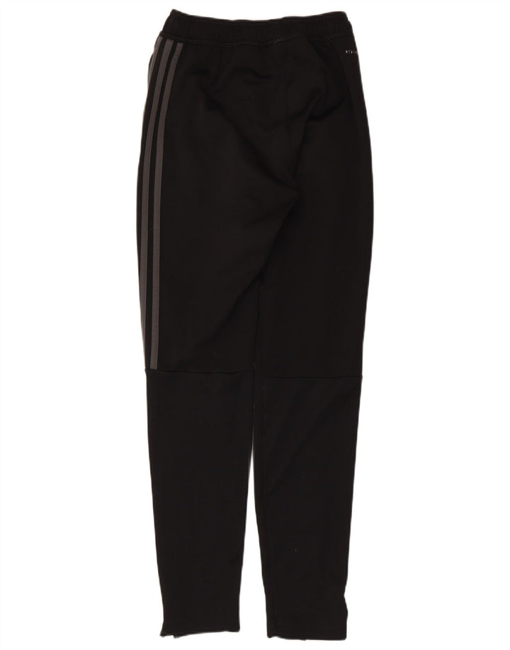 Damskie spodnie dresowe Adidas Climalite UK 4 XS, czarne, poliestrowe