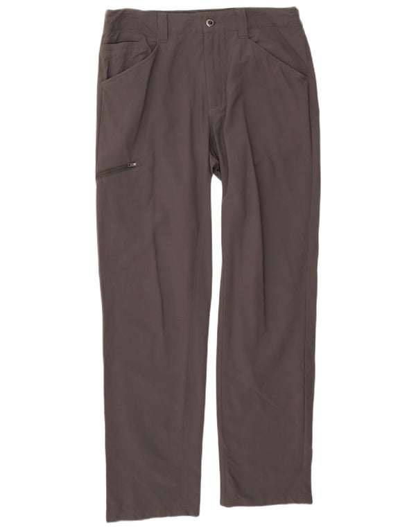 Damskie proste spodnie cargo PATAGONIA W32 L31 Szary nylon