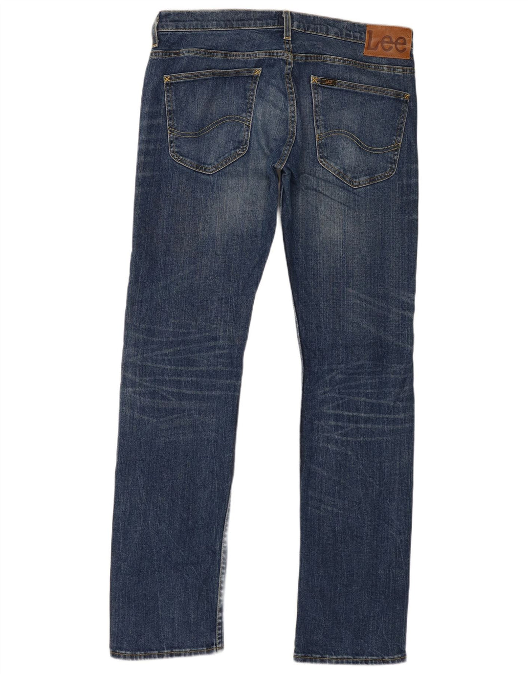 Męskie jeansy Lee Powell Slim W34 L34 Granatowa bawełna