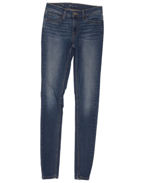 Damskie jeansy Levi's Slim Skinny W27 L32 Niebieskie bawełniane